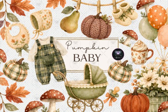 Download Pumpkin Fall Baby Clipart - Baby clipart Collection