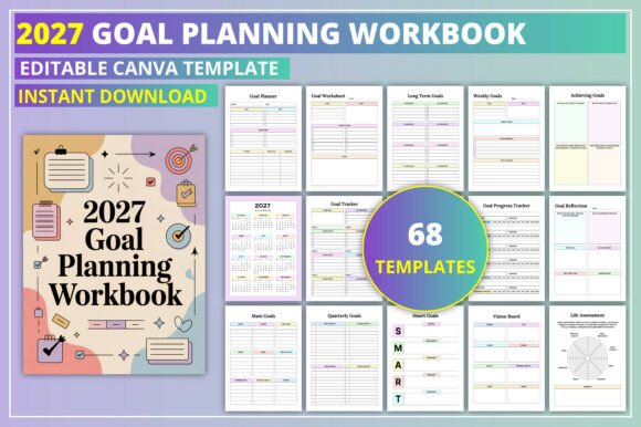 Download Editable 2027 Goal Planning Workbook - Planning Collection