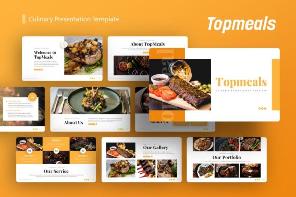 Download Presentation Template -  Topmeals - Presentation Collection