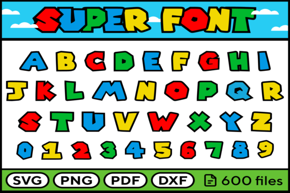 Download Super Font Svg Png Pdf Dxf Alphabet - Dxf Collection