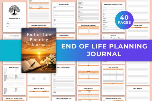 Download End-of-Life Planning Journal Canva KDP - Planning Collection