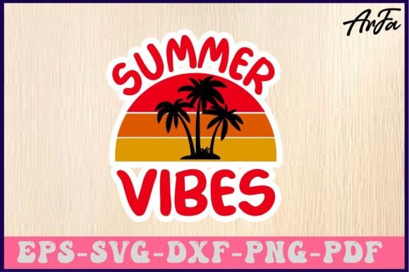 Download Summer Vibes Svg Sticker Designs - Premium Resources