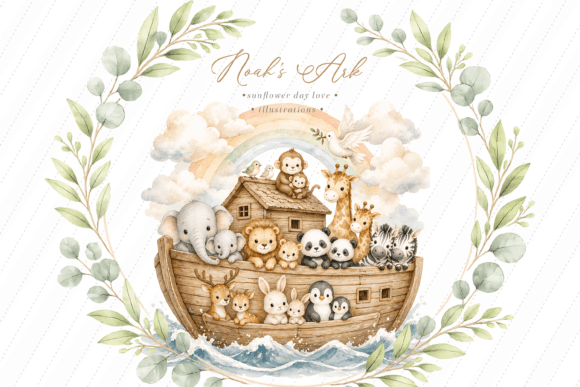 Download Cute Noah’s Ark Baby Clipart - Baby clipart Collection